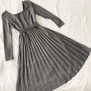 Silver Pleated dress
